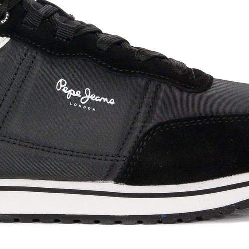 Pepe Jeans Sneakersy buty męskie Tour Classic 22 black czarne