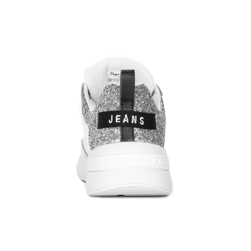 Pepe Jeans Sneakersy damskie White Arrow Glam Białe