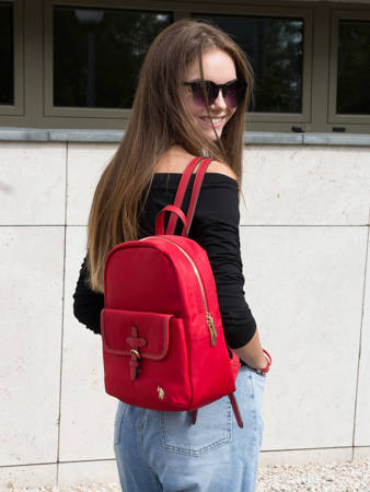 Plecak U.S. POLO ASSN. Houston S Backpack Bag BIUHU4924WIP400 Red Czerwony