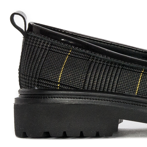 Półbuty damskie Artiker buty czarne na platformie 