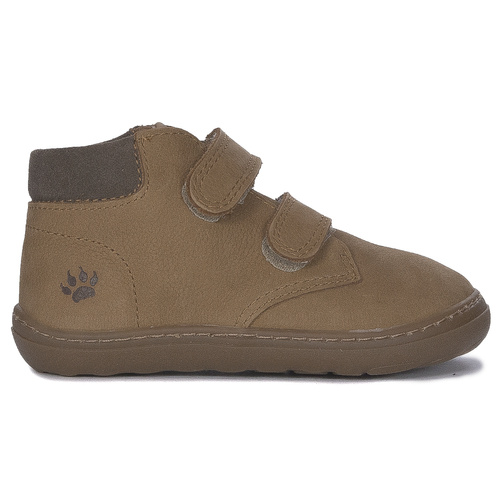 Primigi Botki dziecięce skórzane na rzepy Nubuck/Canyon//Camel brązowe