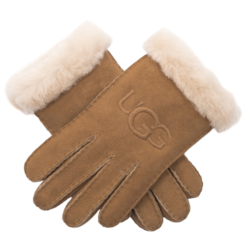 Rękawiczki UGG 20931 W Sheepskin Embroider Glove Chestnut