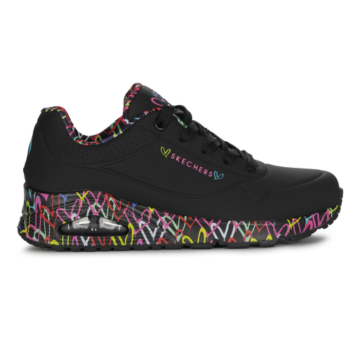 Skechers Sneakersy Damskie Czarne Kolorowe