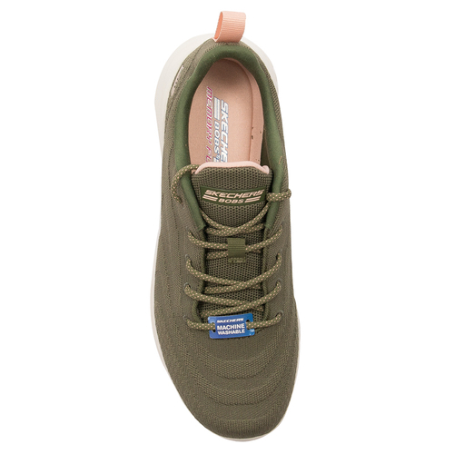 Skechers Sneakersy damskie BOBS SQUAD 3 WHIP-SPLASH Olive