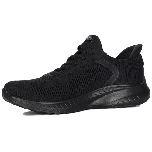 Skechers Sneakersy damskie Slips-Ins Vegan wsuwane Black