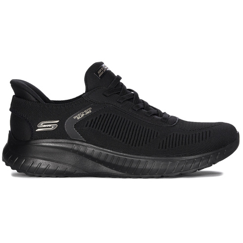 Skechers Sneakersy damskie Slips-Ins Vegan wsuwane Black