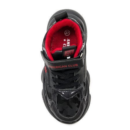 Sneakersy American Club BD14/21 Black/Red