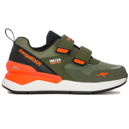 Sneakersy Kangaroos 18772-8021 Olive/Neon Orange 
