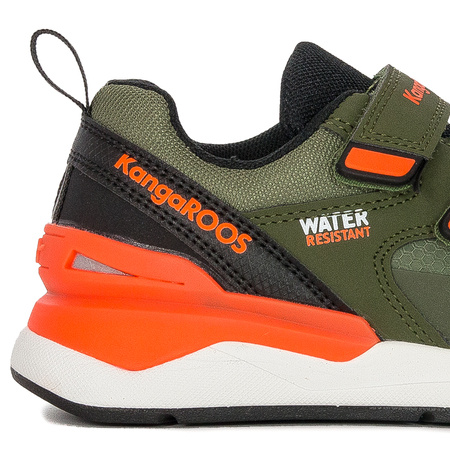 Sneakersy Kangaroos 18772-8021 Olive/Neon Orange 