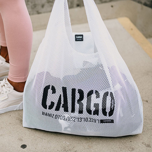 Torba Cargo by Owee Shopper Mesh White Biała