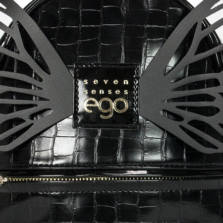 Torba plecak Ego C1932 A26 ze skrzydłami Black Czarny
