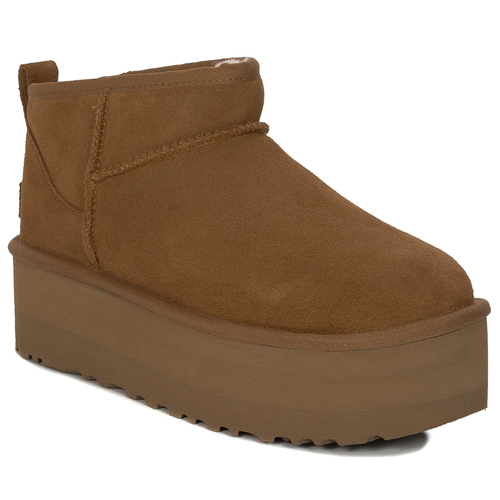 UGG Botki Classic Ultra Mini Platform Chestnut