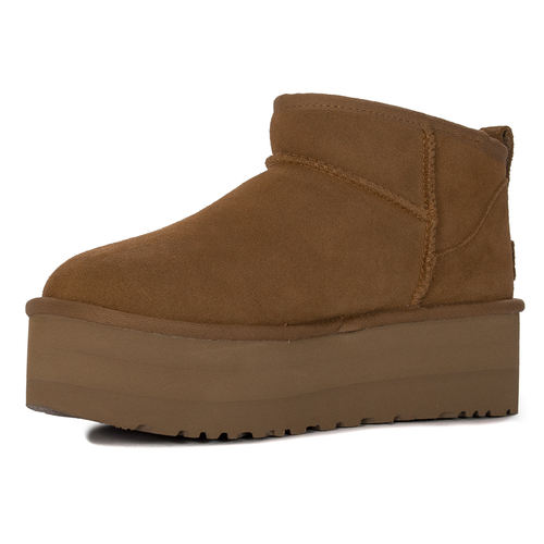 UGG Botki Classic Ultra Mini Platform Chestnut