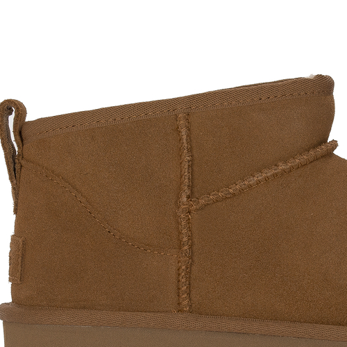 UGG Botki Classic Ultra Mini Platform Chestnut