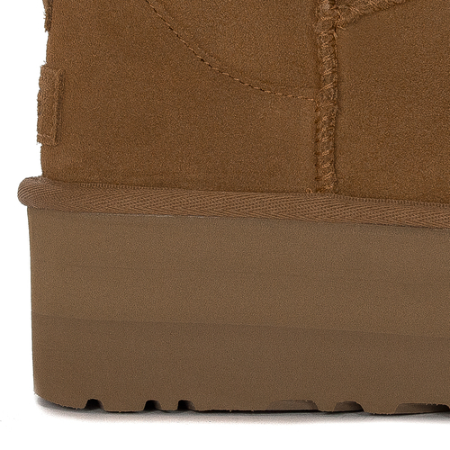 UGG Botki Classic Ultra Mini Platform Chestnut