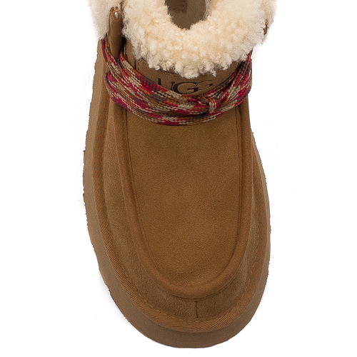 UGG Botki damskie W Funkarra CABIN CUFF Chestnut