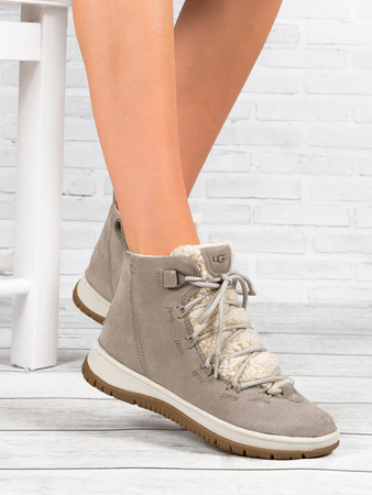 UGG Botki na Platformie Goa Lakesider Heritage Mid Goat Szare