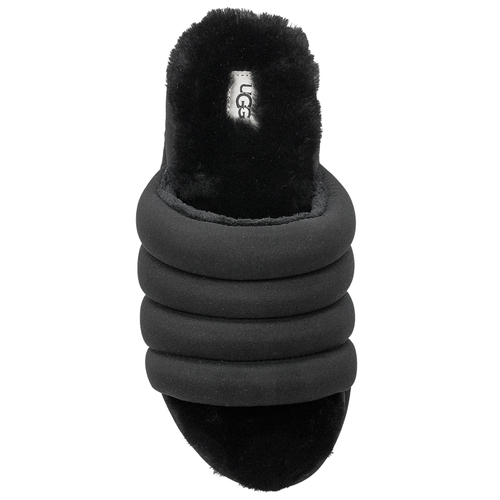 UGG Klapki damskie na platformie BLK W Puft Slide Black