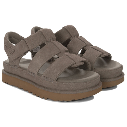 UGG Sandały Damskie Skórzane Goldenstar Strap Grey