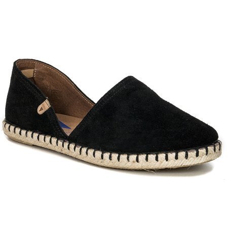 Verbenas Espadryle Damskie Carmen Serraje Negro Czarne