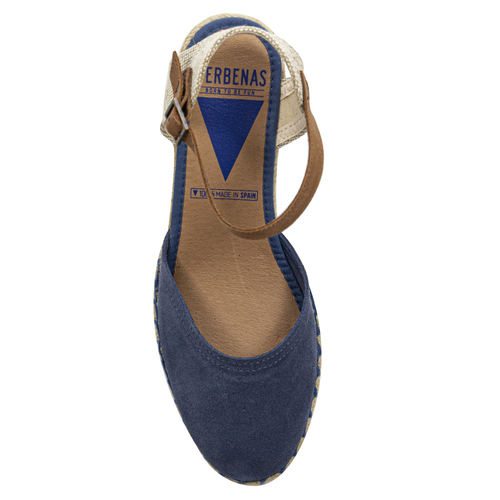 Verbenas Espadryle damskie Malena Serraje Iris niebieskie