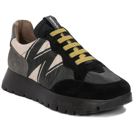 Wonders Sneakersy Półbuty damskie Negro Trend I czarne