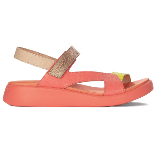 Wonders Women's Leather Sandals Coral