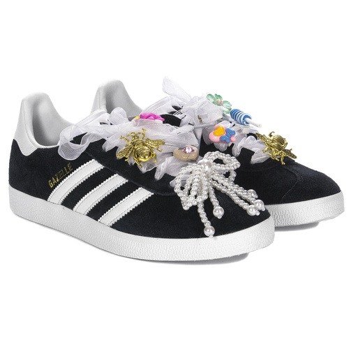 Adidas Gazelle Sneakersy Black White BB5476 Limited Edition czarne