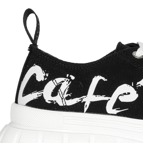 CAFENOIR Półbuty Damskie Sneakersy Nero Czarne