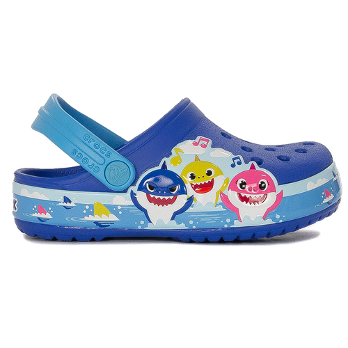 Crocs Klapki Dziecięce Bright Cobalt Shark Classic