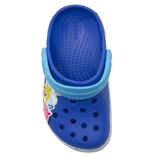 Crocs Klapki Dziecięce Bright Cobalt Shark Classic