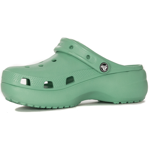 Crocs Klapki damskie Classic Platform Clog Jade Stone zielone