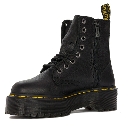 Dr. Martens Botki glany damskie skórzane Jadon III Black czarne