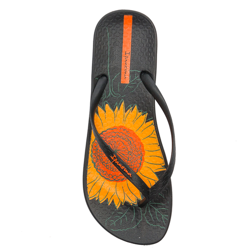 Ipanema Klapki japonki damskie Ant Temas XII Fem Black Yellow Orange