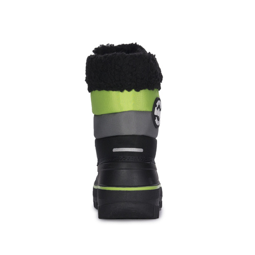 Lee Cooper Śniegowce buty zimowe dziecięce Black/Lime