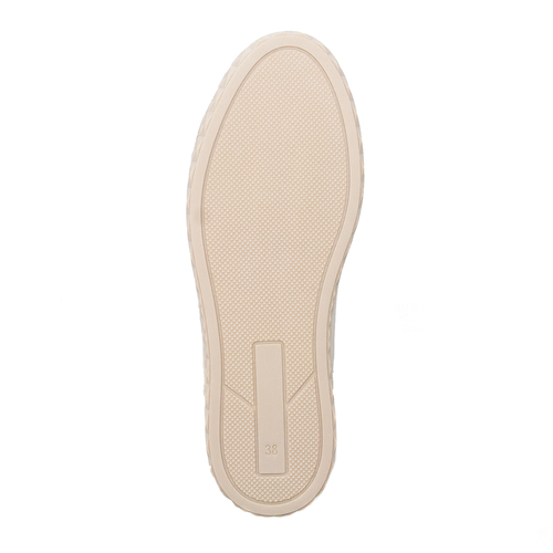 Marco Tozzi Sneakersy damskie trampki Cream Comb