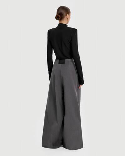 Opra Spodnie Baha Grey Very High Waist Pants