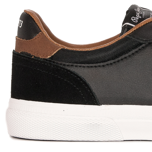 Pepe Jeans Sneakersy męskie Kenton Court Black czarne