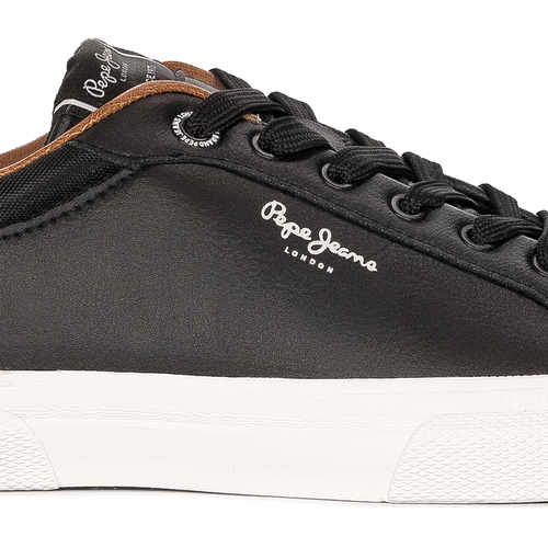 Pepe Jeans Sneakersy męskie Kenton Court Black czarne