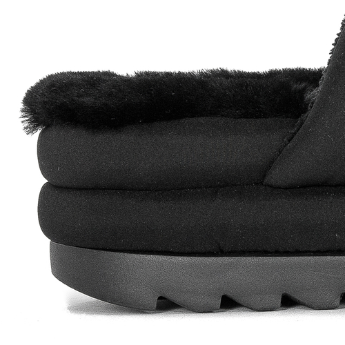 UGG Klapki damskie na platformie BLK W Puft Slide Black