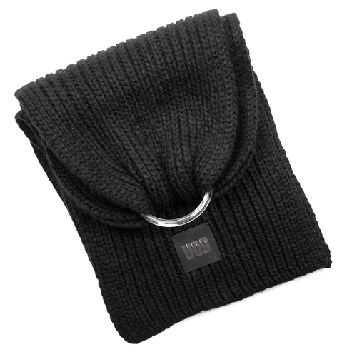 UGG Szal damski W Chunky Rib Knikt Scarf Black