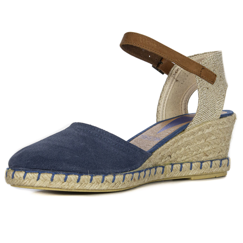 Verbenas Espadryle damskie Malena Serraje Iris niebieskie