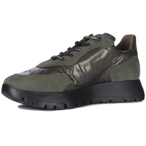 Wonders Sneakersy damskie na platformie Alga Khaki Negro